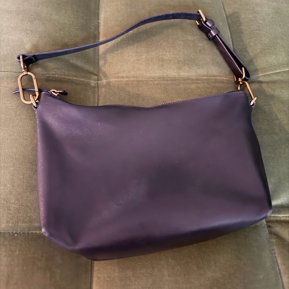 Madewell Black Leather Shoulder Bag
